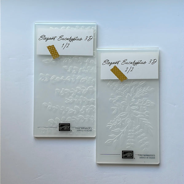 Elegant Eucalyptus 3D Embossing Folder (Set 2) | Retired Embossing Folder | Stampin' Up!