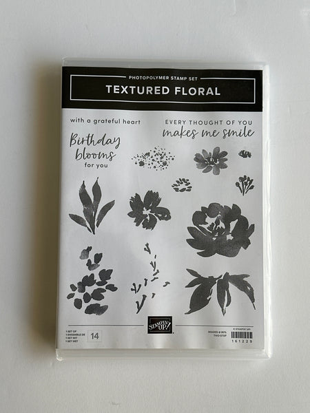 Textured Floral Bundle | Retired Photopolymer Mount Stamp Set and Dies | Stampin' Up!