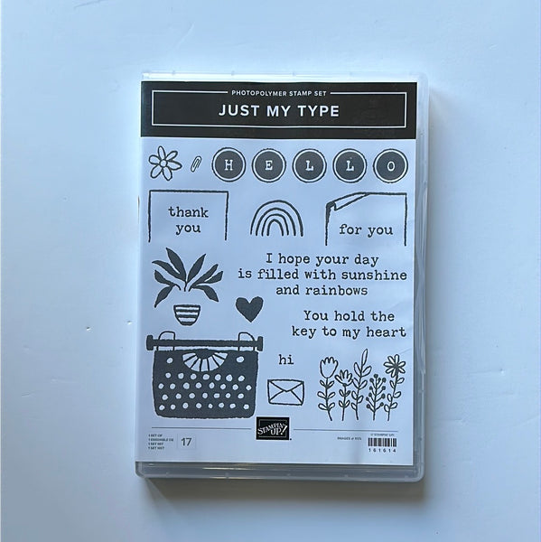 Just My Type | Retired Photopolymer Stamp Set | Stampin' Up!