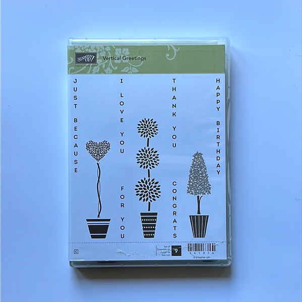 Vertical Greetings | Retired Clear Mount Stamp Set | Stampin' Up!