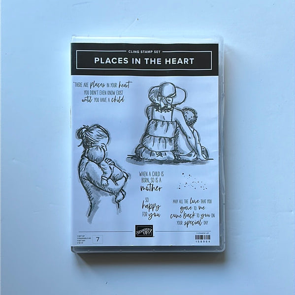 Places in the Heart | BRAND NEW, NEVER USED! | Retired Cling Mount Stamp Set | Stampin' Up!