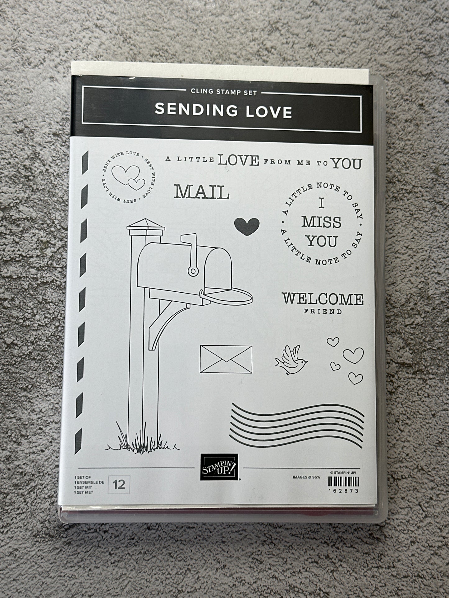 Sending Love Bundle | Retired Cling Mount Stamp Set and Dies | Stampin' Up!
