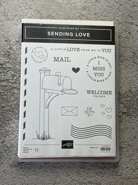 Sending Love Bundle | Retired Cling Mount Stamp Set and Dies | Stampin' Up!