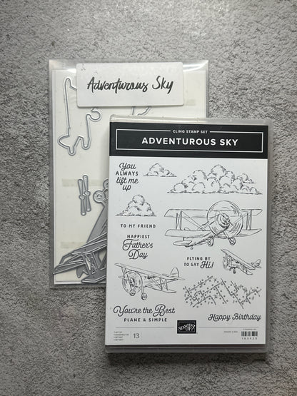 Adventurous Sky Bundle | Retired Cling Mount Stamp Set and Dies | Stampin' Up!