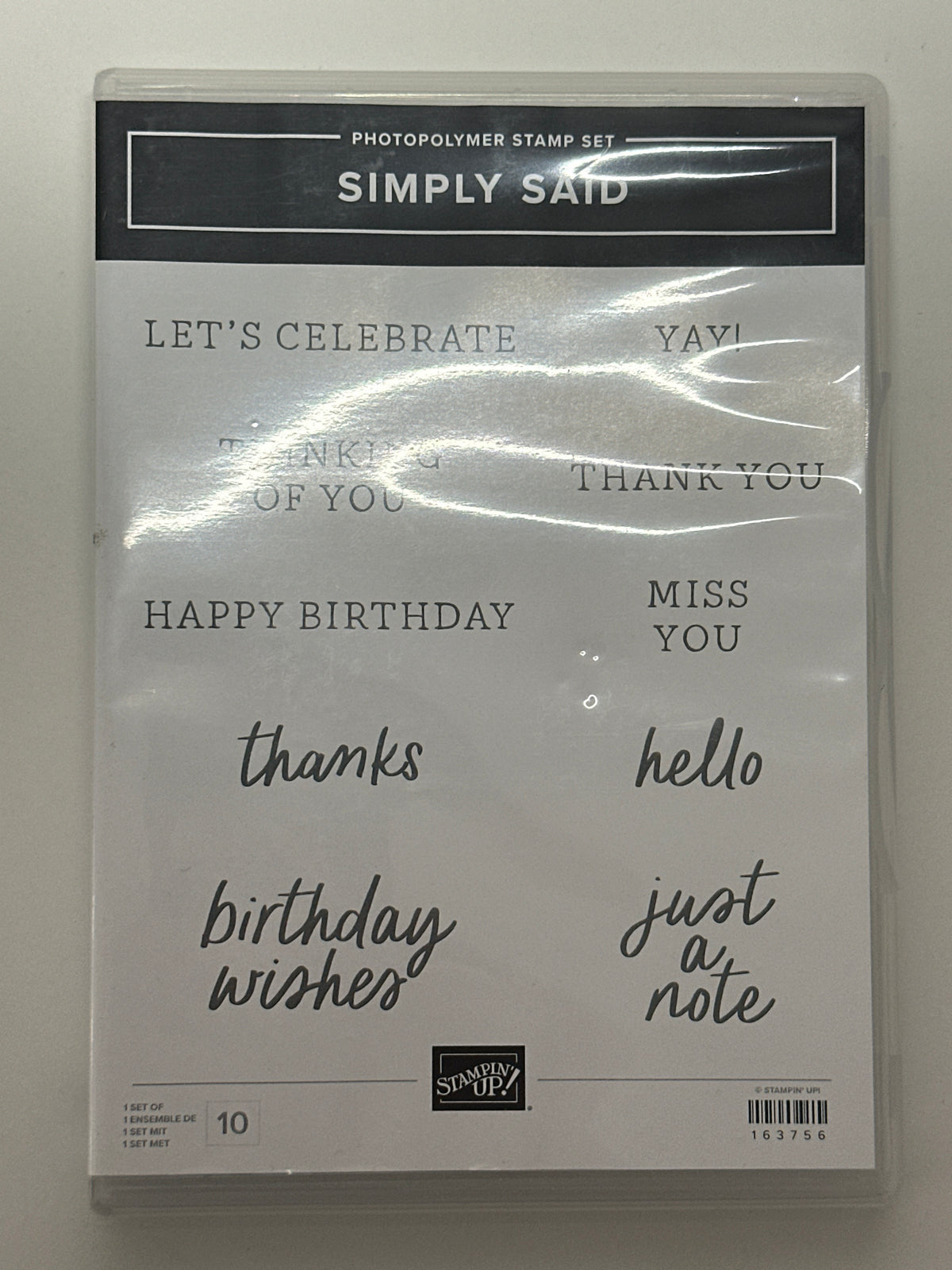 Simply Said | Retired Photopolymer Stamp Set | Stampin' Up!