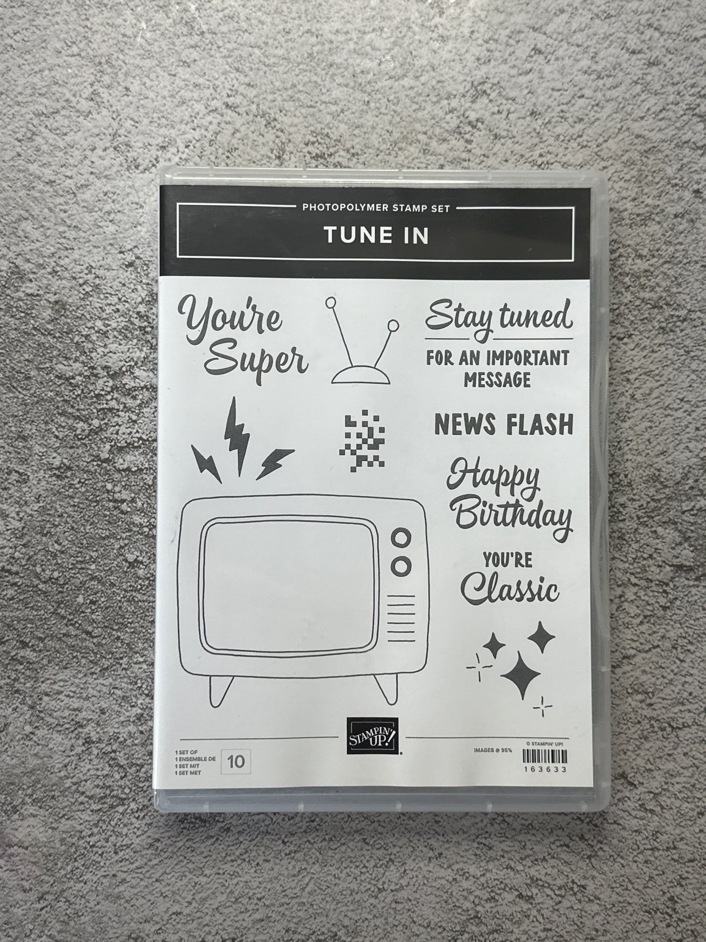Tune In Bundle | Retired Photopolymer Mount Stamp Set and Dies | Stampin' Up!