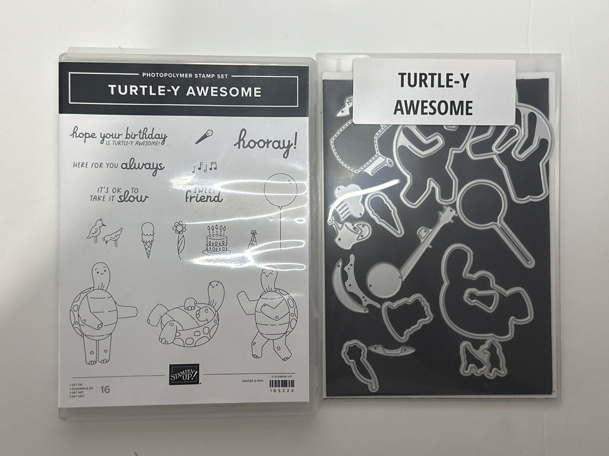 Turtle-Y Awesome Bundle | Retired Photopolymer Mount Stamp Set and Dies | Stampin' Up!