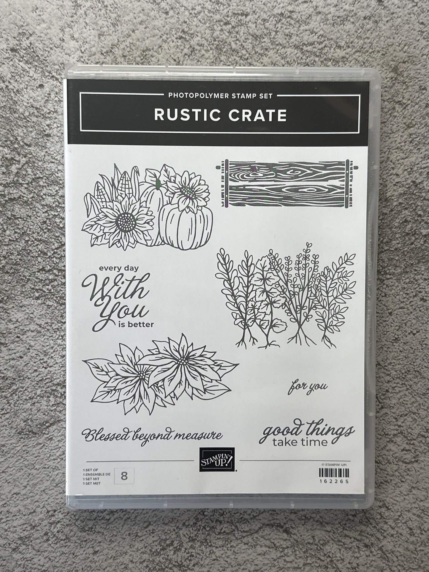 Rustic Crate Bundle | Retired Photopolymer Mount Stamp Set and Dies | Stampin' Up!