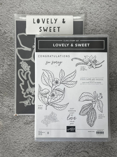 Lovely & Sweet Bundle | Retired Cling Mount Stamp Set and Dies | Stampin' Up!