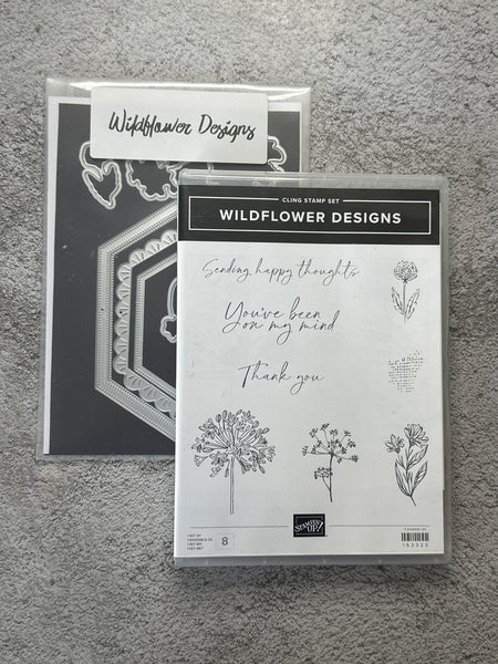 Wildflower Designs Bundle | Retired Cling Mount Stamp Set and Dies | Stampin' Up!