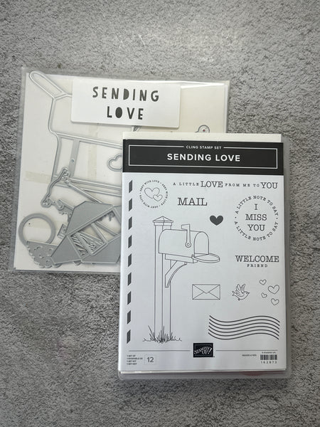 Sending Love Bundle | Retired Cling Mount Stamp Set and Dies | Stampin' Up!