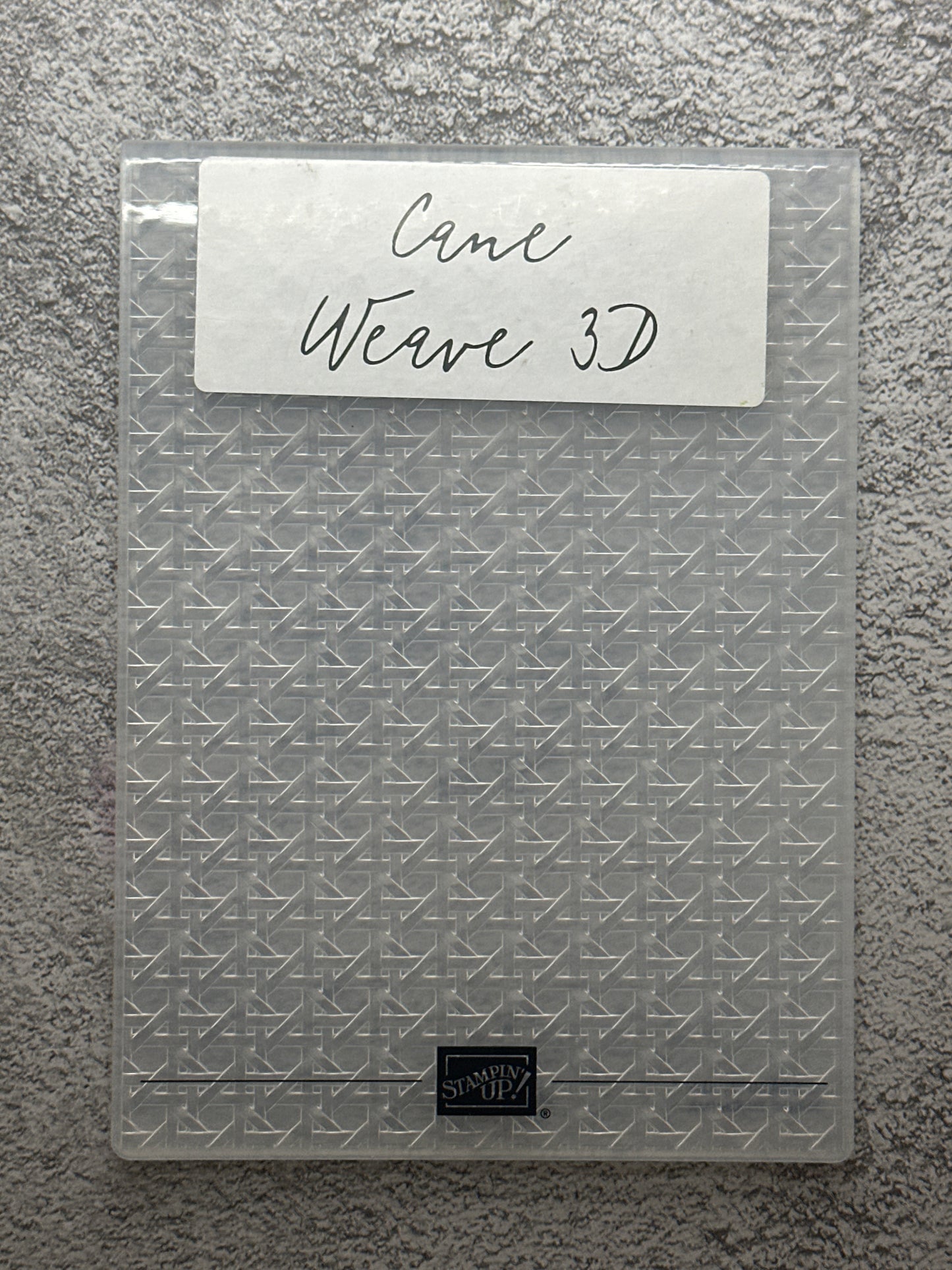 Cane Weave 3D Embossing Folder | Retired Embossing Folder | Stampin' Up!