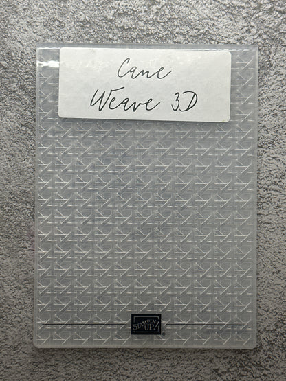 Cane Weave 3D Embossing Folder | Retired Embossing Folder | Stampin' Up!