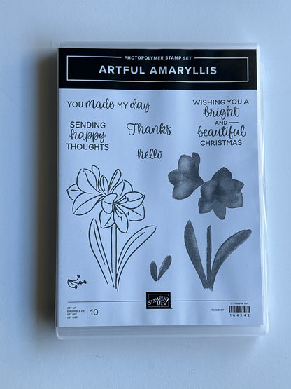 Artful Amaryllis Bundle | Retired Photopolymer Stamp Set and Coordinating Dies | Stampin' Up!