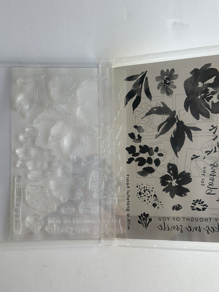 Textured Floral Bundle | Retired Photopolymer Mount Stamp Set and Dies | Stampin' Up!