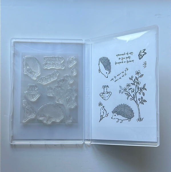 Happy Hedgehogs | BRAND NEW, NEVER USED! | Retired Photopolymer Stamp Set | Stampin' Up!