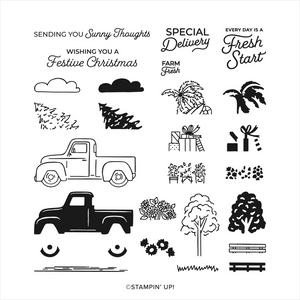 TRUCKING ALONG | BRAND NEW, NEVER USED! | Retired Photopolymer Stamp Set | Stampin' Up!
