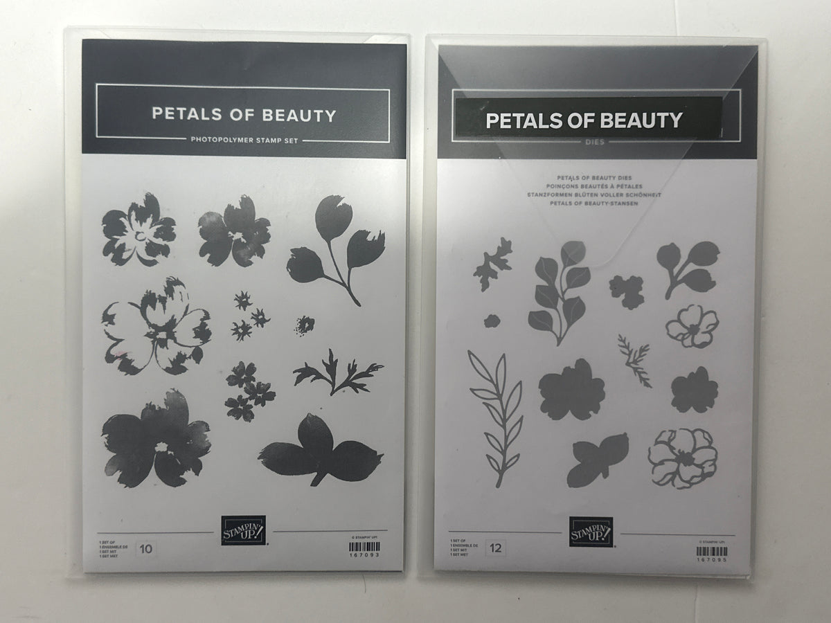 Petals of Beauty Bundle | Retired Photopolymer Mount Stamp Set and Dies | Stampin' Up!