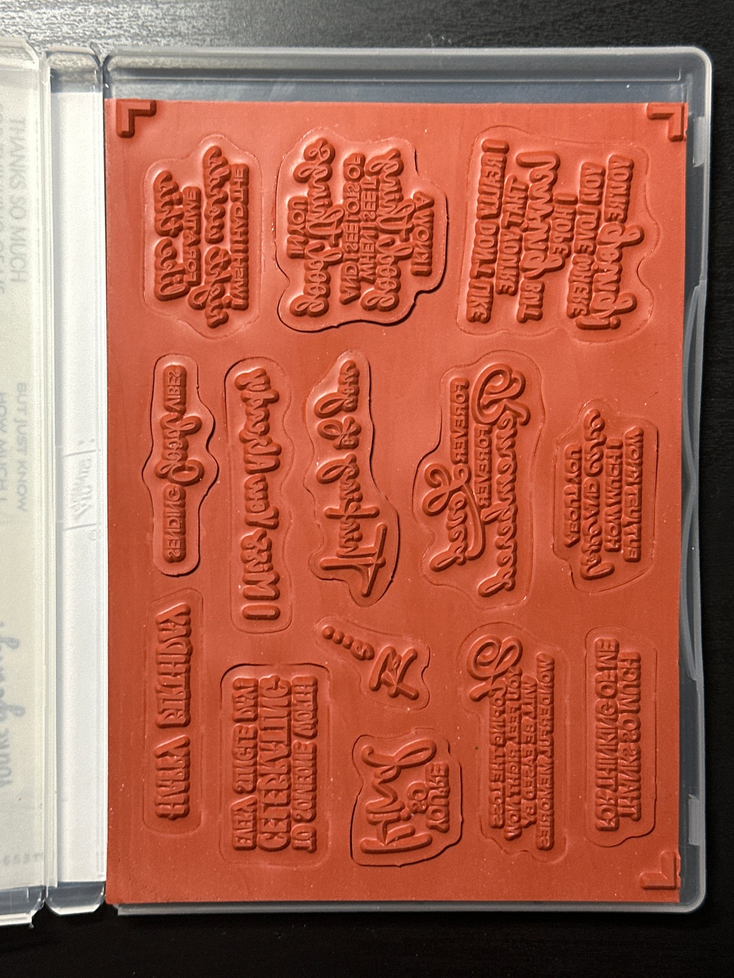 The Right Words | Retired Cling Mount Stamp Set | Stampin' Up!