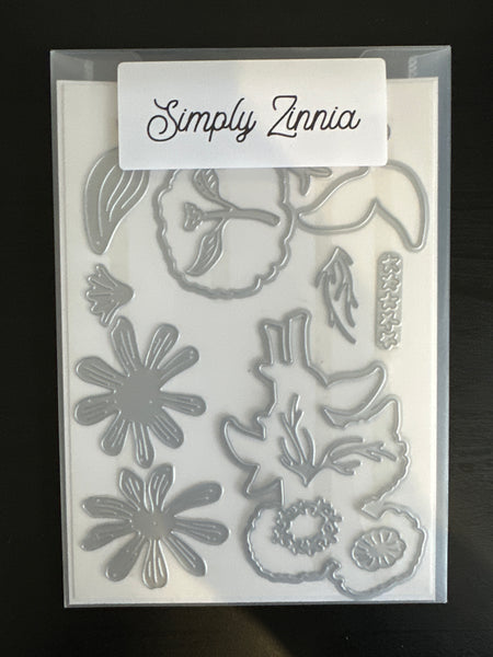 Simply Zinnia Bundle | Retired Cling Mount Stamp Set and Dies | Stampin' Up!