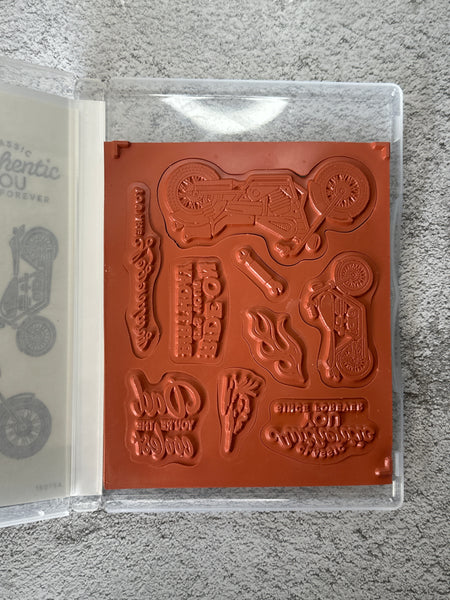 Legendary Ride Bundle | Retired Cling Mount Stamp Set and Dies | Stampin' Up!