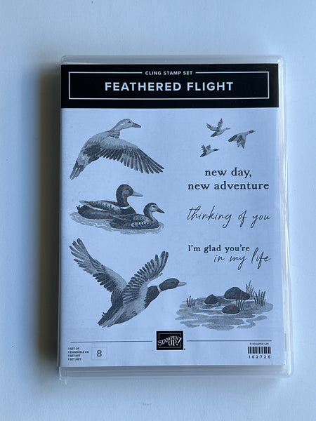 Feathered Flight | Retired Cling Mount Stamp Set | Stampin' Up!