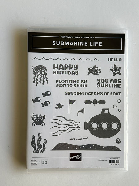 Submarine Life | Retired Photopolymer Mount Stamp Set | Stampin' Up!