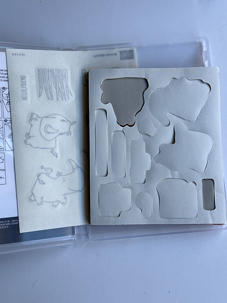Rhino Ready | Retired Cling Mount Stamp Set | Stampin' Up!
