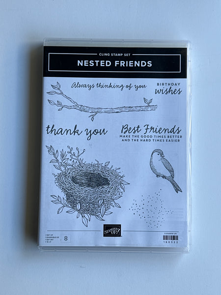 Nested Friends Bundle | Retired Cling Mount Stamp Set | BRAND NEW, NEVER USED | Stampin' Up!