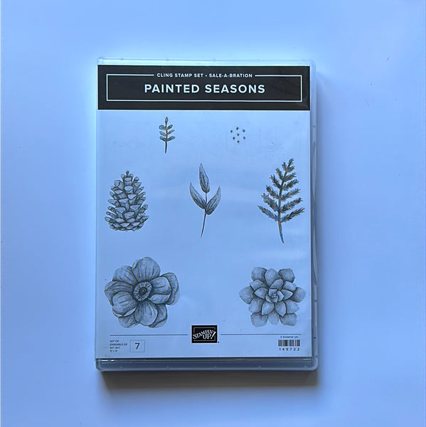 Painted Seasons | Used Sale-a-Bration 2019 | Retired Cling Mount Stamp Set | Stampin' Up!