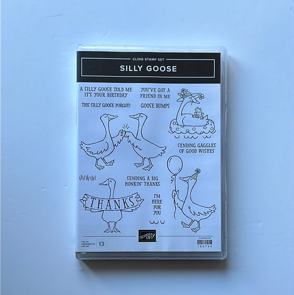 Silly Goose | Retired Cling Mount Stamp Set | Stampin' Up!