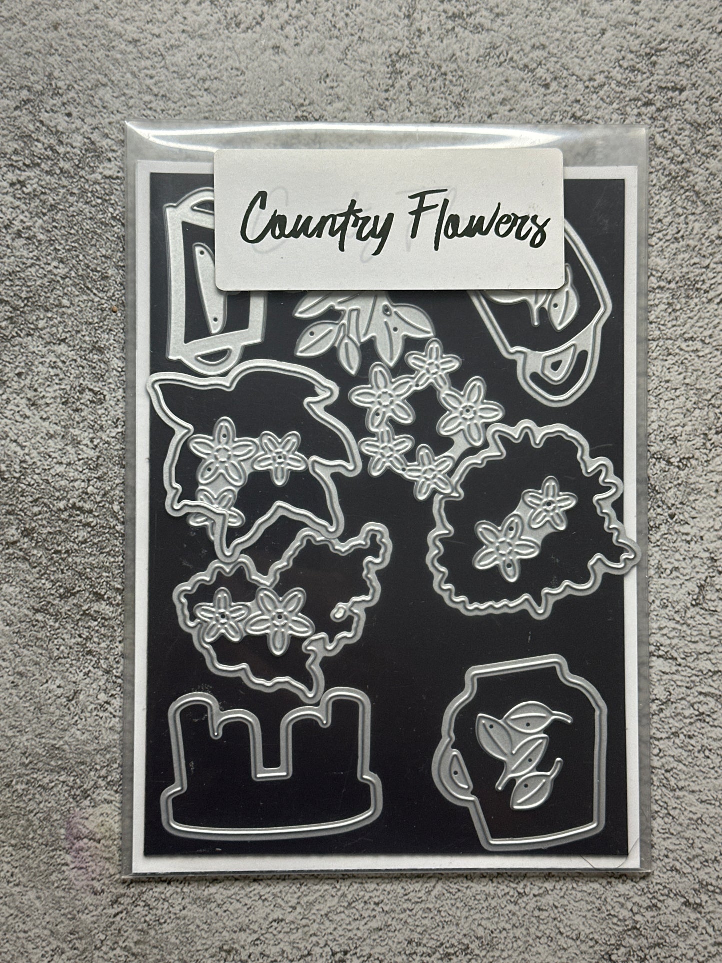 Country Flowers Bundle | Retired Photopolymer Mount Stamp Set and Dies | Stampin' Up!