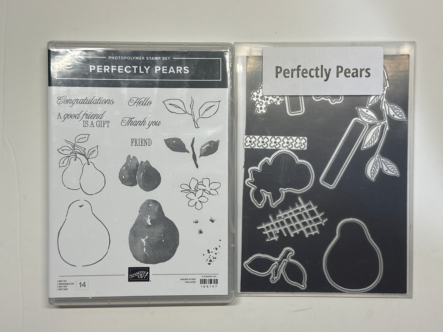 Perfectly Pears Bundle | Retired Photopolymer Mount Stamp Set and Dies | Stampin' Up!