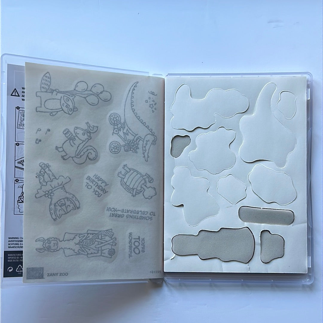 Zany Zoo | Retired Cling Mount Stamp Set | Stampin' Up!