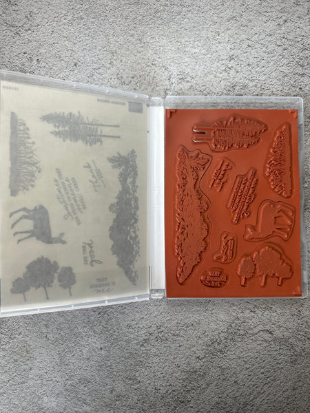 Grassy Grove Bundle | Retired Cling Mount Stamp Set and Dies | Stampin' Up!
