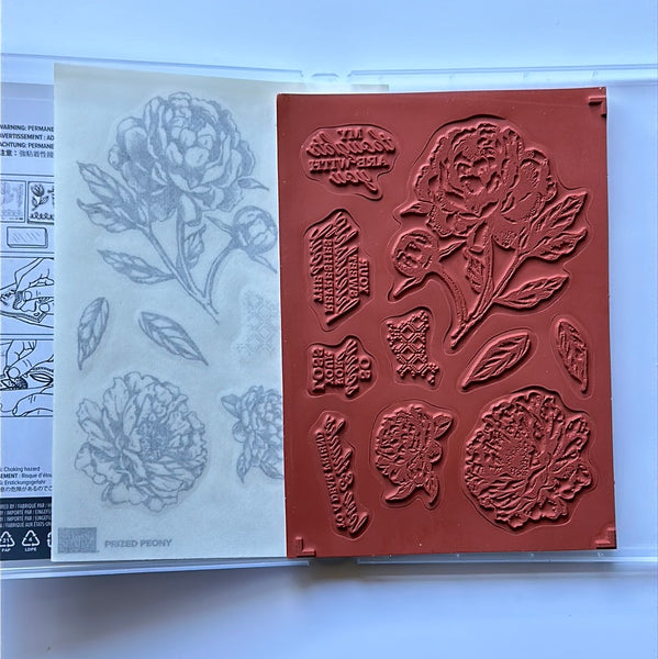 Prized Peony | Retired Cling Mount Stamp Set | Stampin' Up!