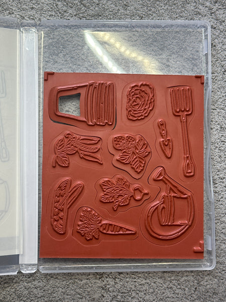 Storybook Garden Patch Bundle | Retired Cling Mount Stamp Set and Dies | Stampin' Up!
