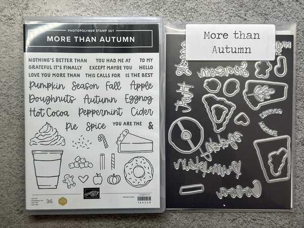 More than Autumn Bundle | Retired Photopolymer Mount Stamp Set and Dies | Stampin' Up!
