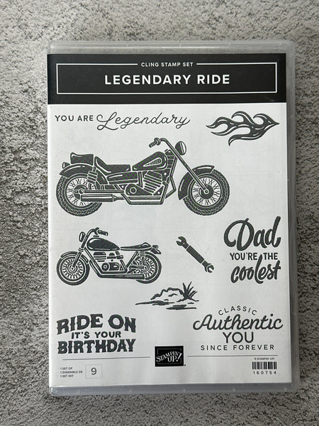 Legendary Ride Bundle | Retired Cling Mount Stamp Set and Dies | Stampin' Up!