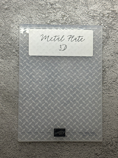 Metal Plate 3D Embossing Folder | Retired Embossing Folder | Stampin' Up!