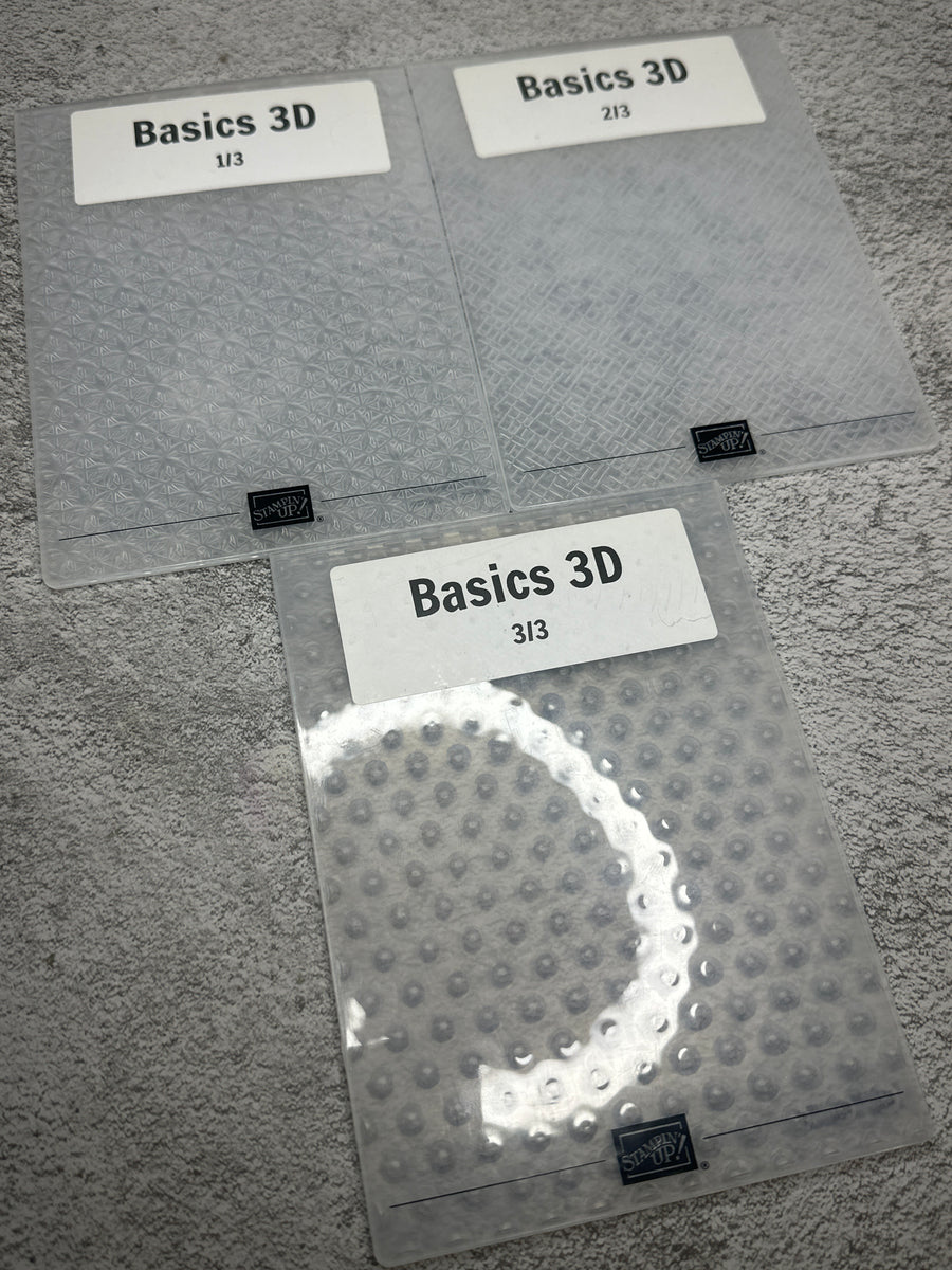 Basics Embossing Folders | Retired Embossing Folder (Set 3) | Stampin ...