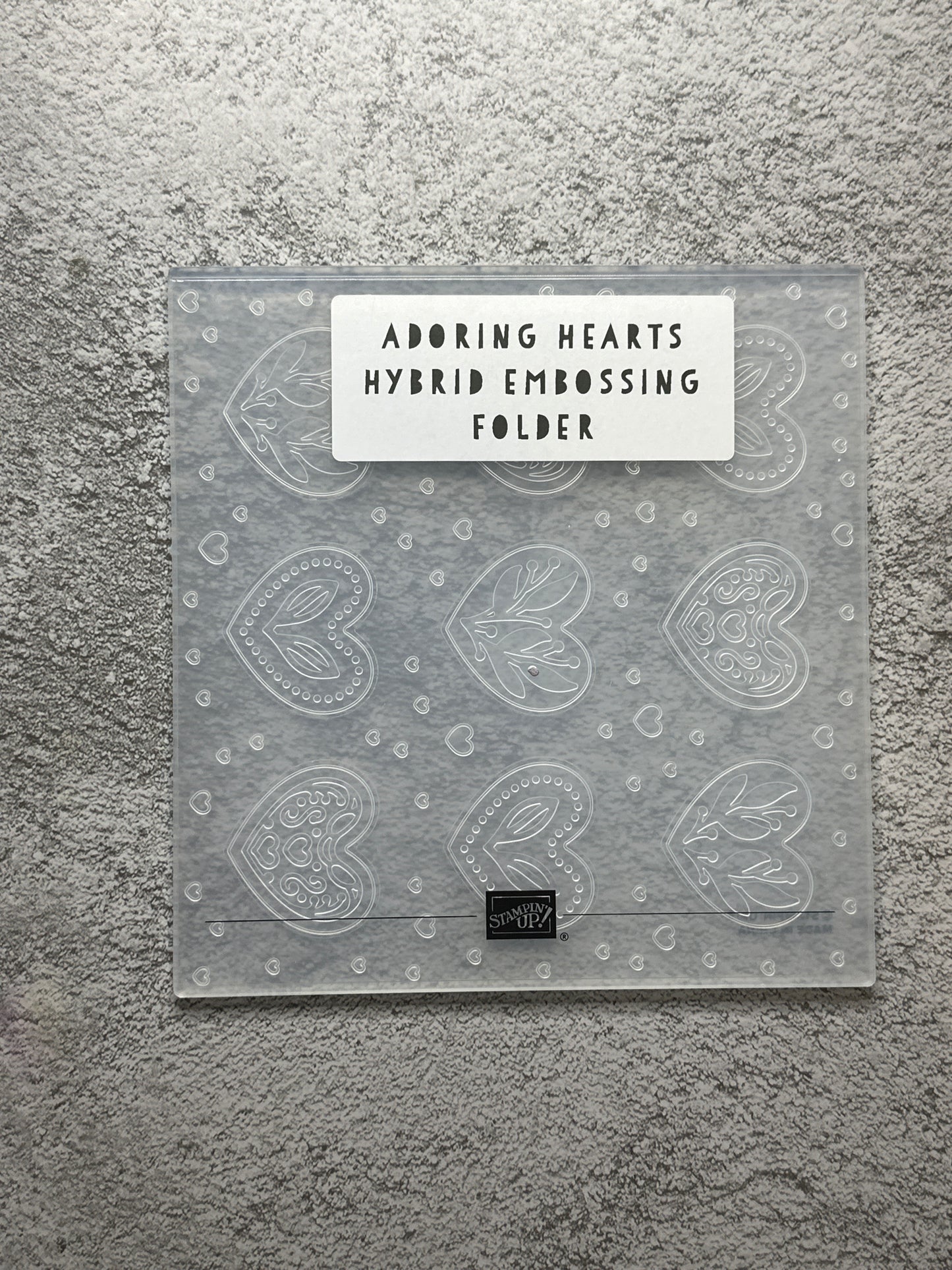 Adoring Hearts Bundle | Retired Photopolymer Mount Stamp Set, Embossing Folder and Dies | Stampin' Up!