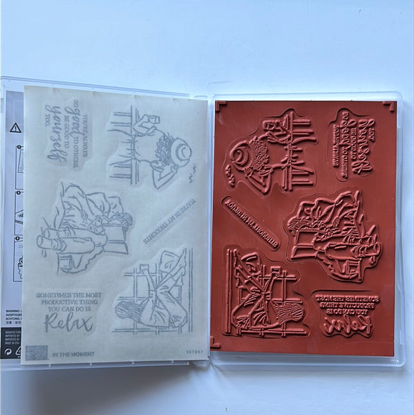 In the Moment | BRAND NEW, NEVER USED! | Retired Cling Mount Stamp Set | Stampin' Up! (Copy)