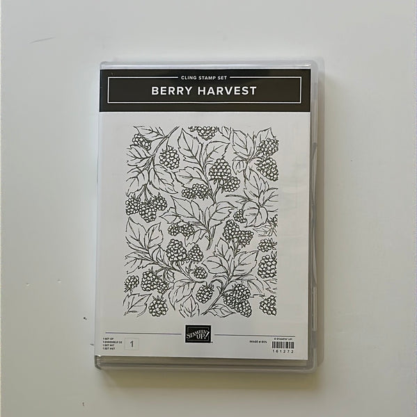 Berry Harvest | BRAND NEW, NEVER USED! | Retired Cling Mount Stamp Set | Stampin' Up!