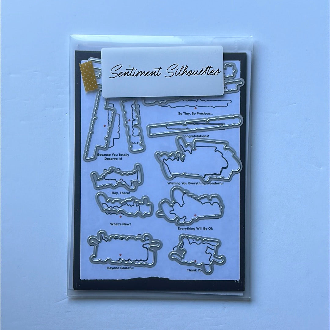 Sentiment Silhouettes Dies | Retired Dies Collection | Stampin' Up!