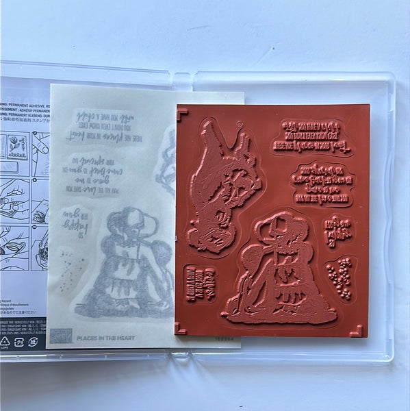 Places in the Heart | BRAND NEW, NEVER USED! | Retired Cling Mount Stamp Set | Stampin' Up!