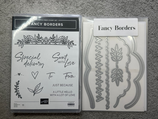 Fancy Borders Bundle | Retired Photopolymer Mount Stamp Set and Dies | Stampin' Up!