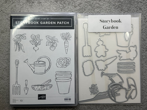 Storybook Garden Patch Bundle | Retired Cling Mount Stamp Set and Dies | Stampin' Up!