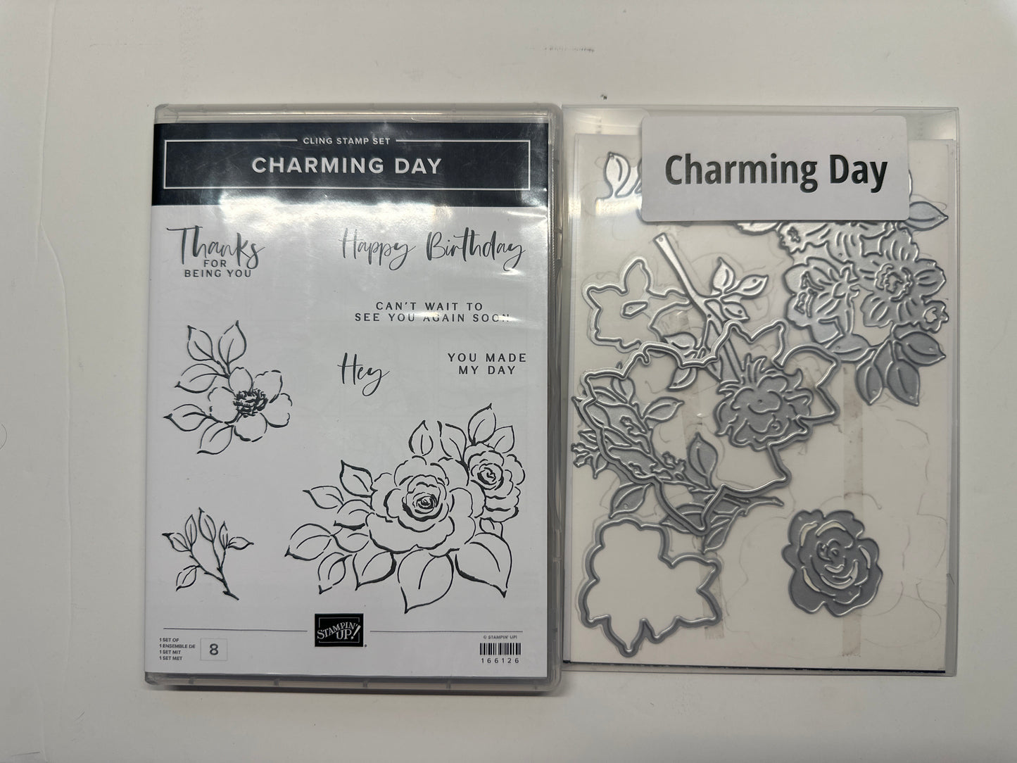 Charming Day Bundle | Retired Cling Mount Stamp Set and Dies | Stampin' Up!