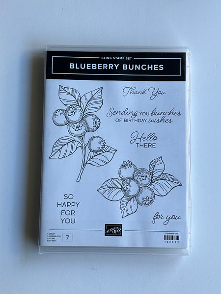 Blueberry Bunches | Retired Cling Mount Stamp Set | Stampin' Up!